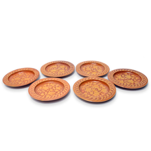 Clay Handi Handmade Brown Clay Plates, Traditional Serveware, Elegant Earthen Pottery Plates, Set of 6