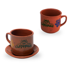 Clay Handi Handmade Earthenware Mug For Tea Coffee & Drinks, Ceramic Kulhad Tea Cup Serveware, Exclusive Earthen Pottery, 3.3 Dia, 0.43lbs 1Pc