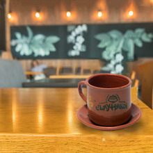Clay Handi Handmade Earthenware Mug For Tea Coffee & Drinks, Ceramic Kulhad Tea Cup Serveware, Exclusive Earthen Pottery, 3.3 Dia, 0.43lbs 1Pc